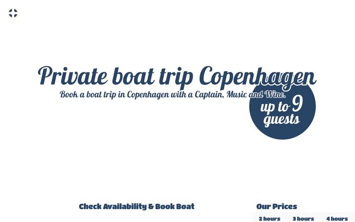Screenshot of classicboatcph.com