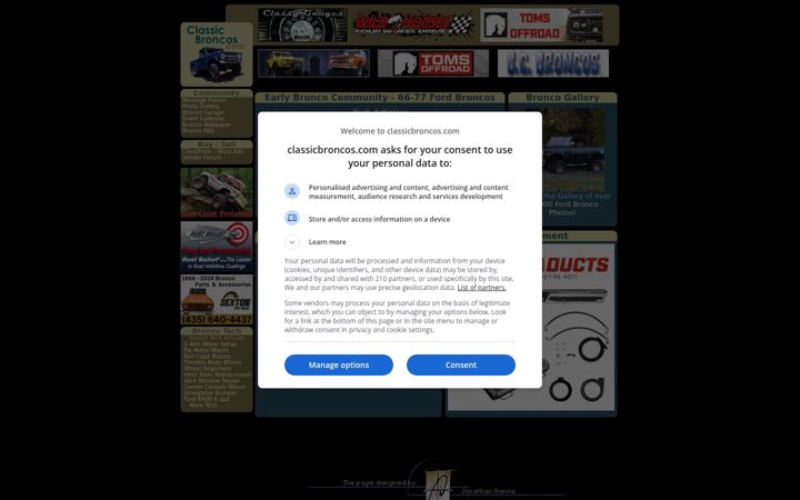 Screenshot of classicbroncos.com