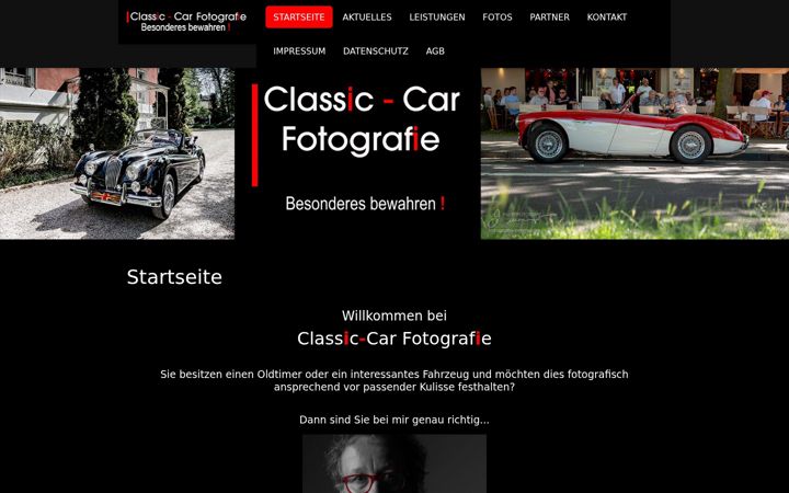 Screenshot of classiccarfotografie.com