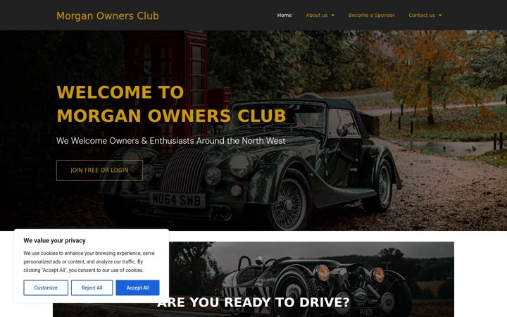 Screenshot of classiccarowners.club