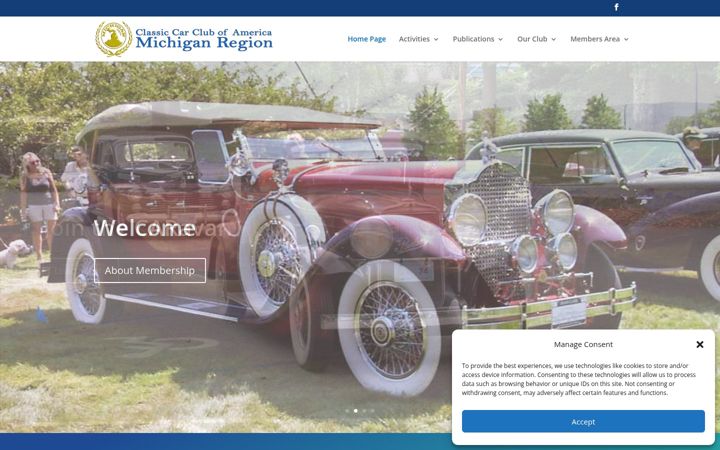 Screenshot of classiccarsofmichigan.com