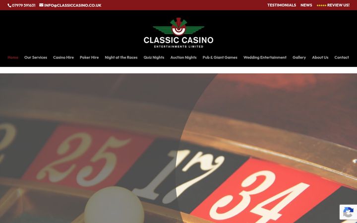 Screenshot of classiccasino.co.uk