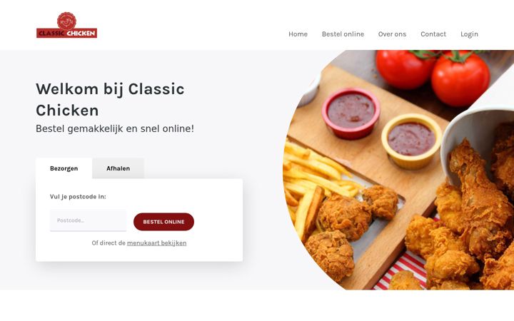 Screenshot of classicchicken.nl