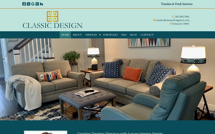 Screenshot of classicdesignnet.com