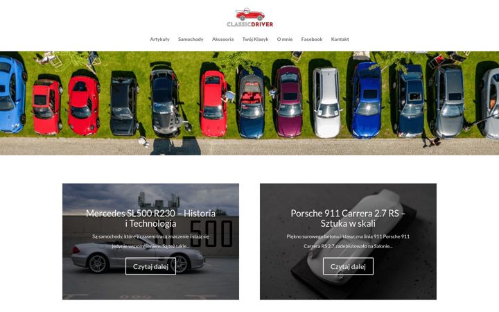 Screenshot stránky classicdriver.pl