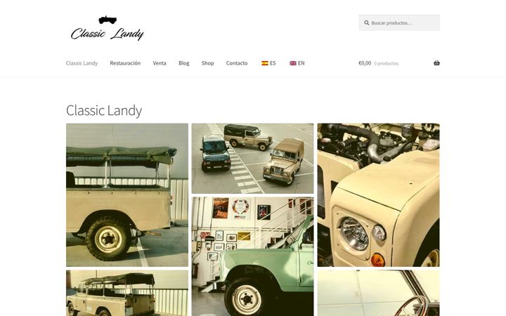 Screenshot of classiclandys.com