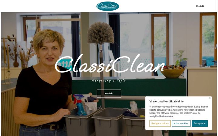 Screenshot of classiclean.dk