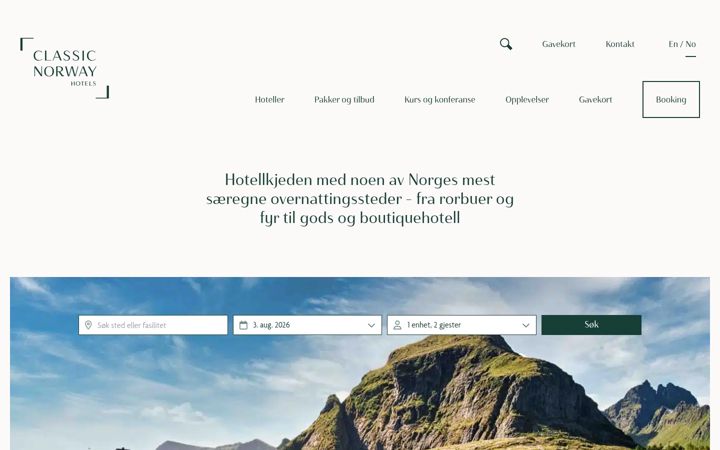 Screenshot of classicnorway.no