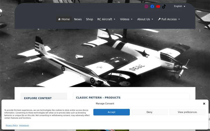 Screenshot of classicpattern.com
