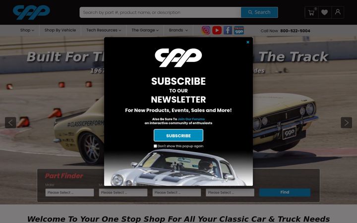 Screenshot of classicperform.com