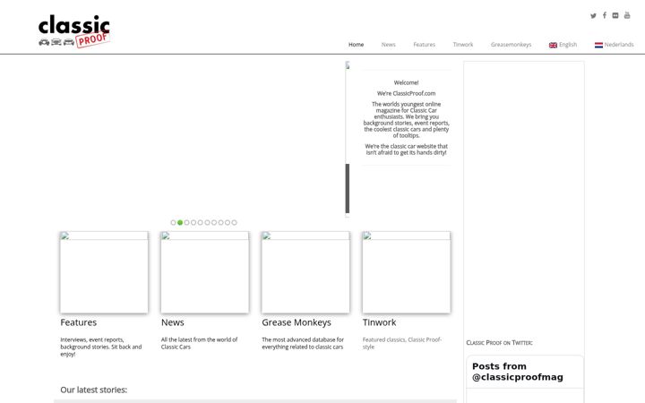 Screenshot of classicproof.com