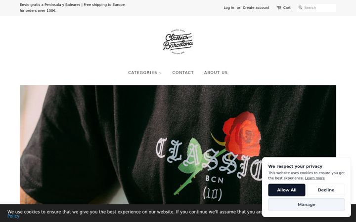 Screenshot of classicsbarcelona.com