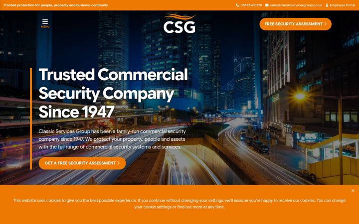 Screenshot of classicservicesgroup.co.uk