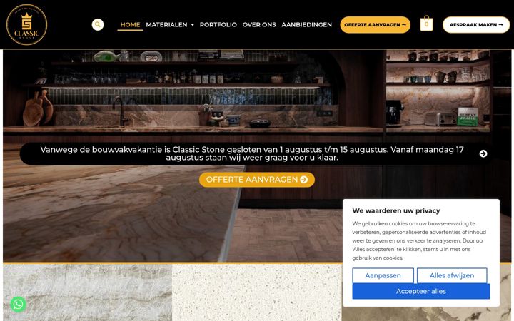Screenshot of classicstone.nl