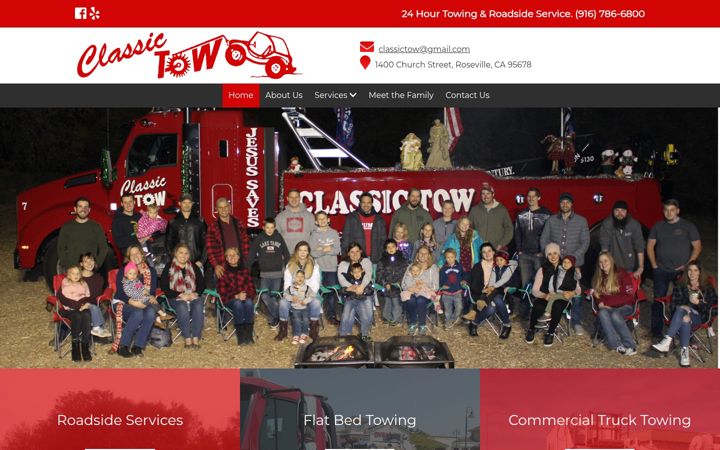 Screenshot ta' classictow.net