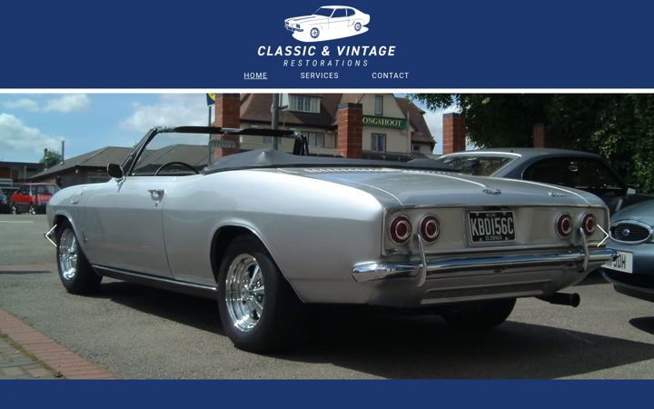 Screenshot of classicvintagerestorations.com