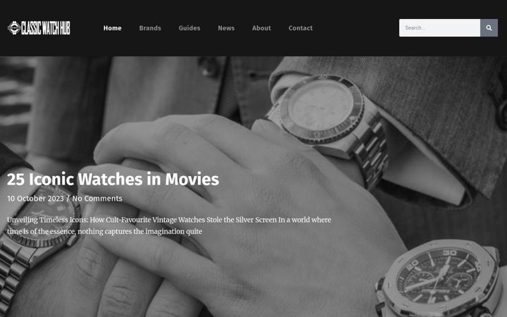 Screenshot of classicwatchhub.com