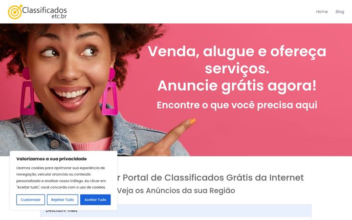 Screenshot van classificados.etc.br