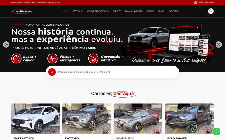 Screenshot van classificarros.com.br