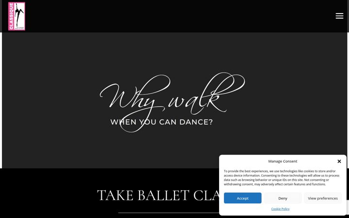 Screenshot of classiquedance.co.uk