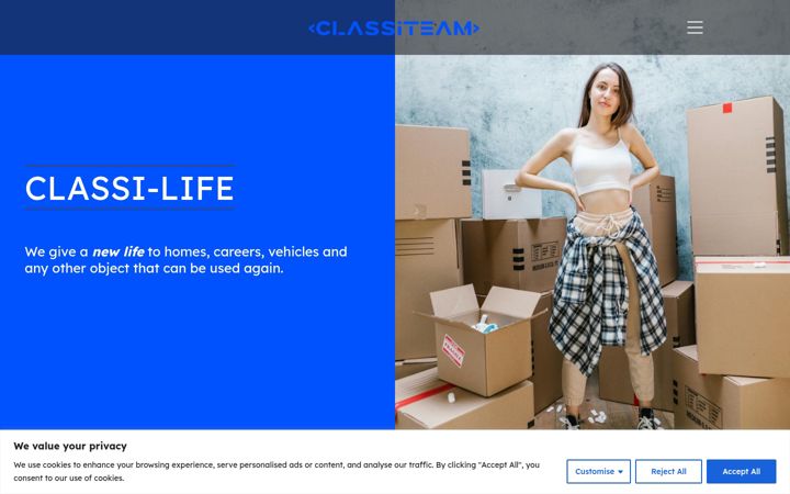 Screenshot of classiteam.com