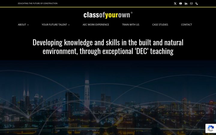 Screenshot of classofyourown.com