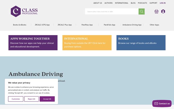 Screenshot of classprofessional.co.uk