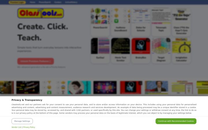 Screenshot of classtools.net