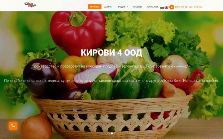 Screenshot of classvege.com