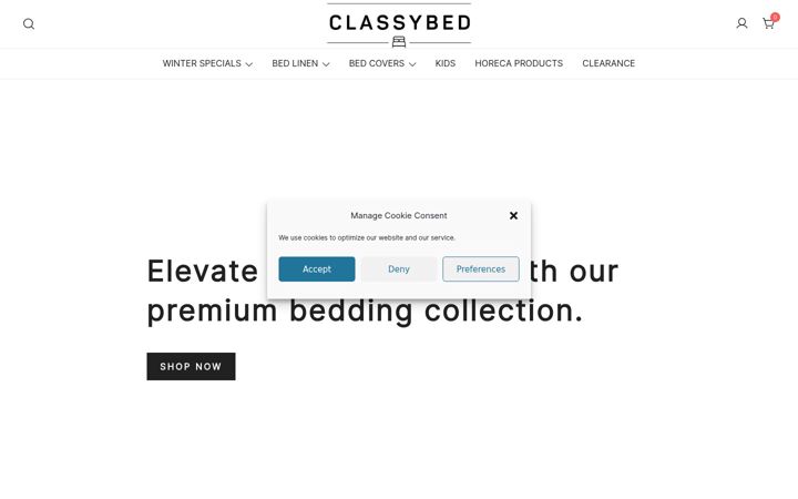 Screenshot of classybed.com