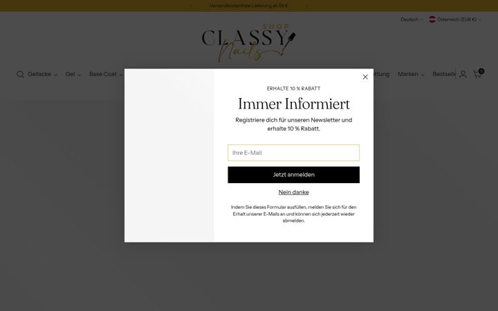 Captura de ecrã de classynails-shop.eu
