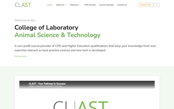 Screenshot of clast.org.uk