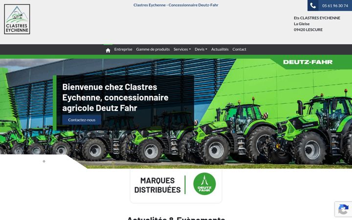 Screenshot of clastres-eychenne.fr
