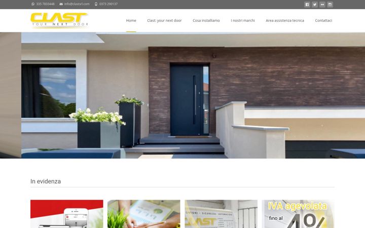Screenshot of clastsrl.com