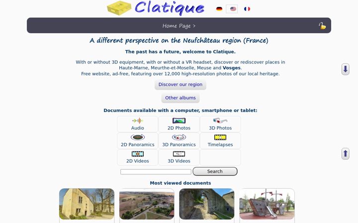 Screenshot of clatique.fr