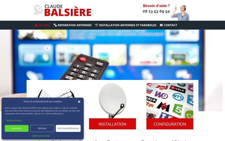 Zrzut ekranu claude-balsiere.fr
