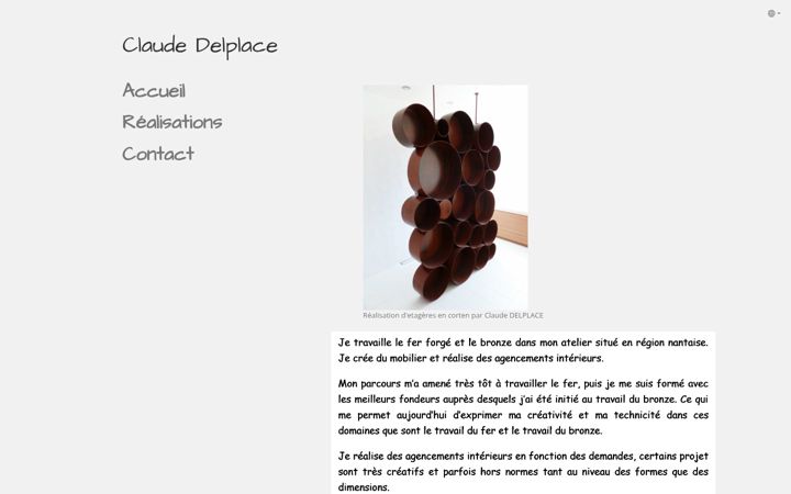 Screenshot of claude-delplace.com