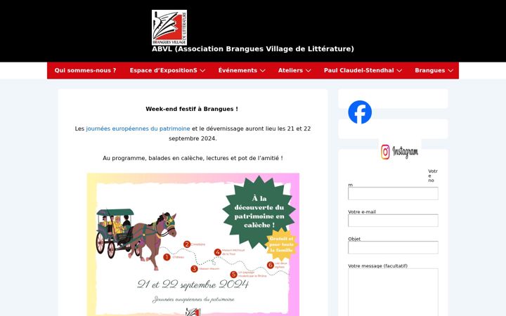 Screenshot of claudel-stendhal.com
