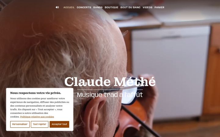 Screenshot of claudemethe.com
