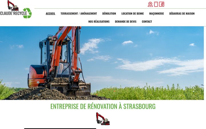 Screenshot of clauderecycle.fr