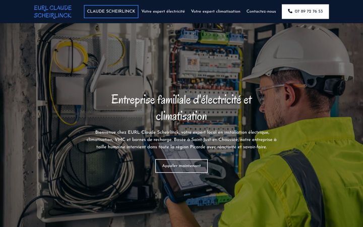 Screenshot of claudescheirlinck.fr