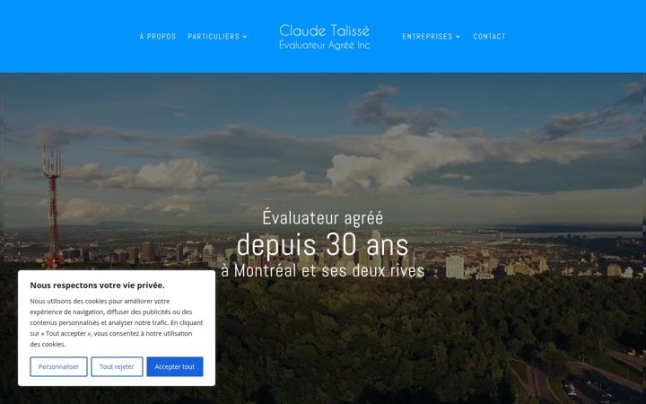 Ekraanipilt saidist claudetalisse.ca