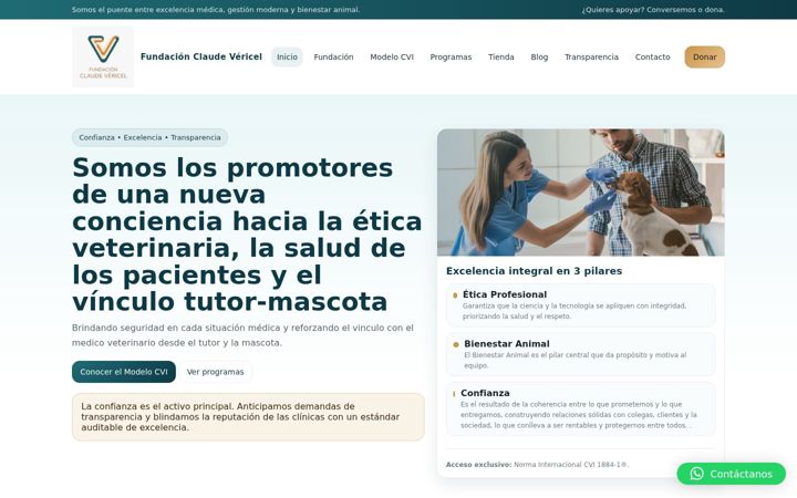 Screenshot di claudevericel.org