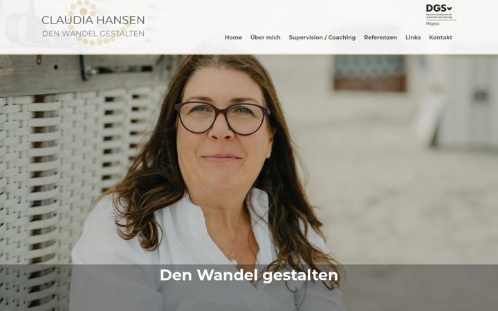 Screenshot of claudia-hansen.com