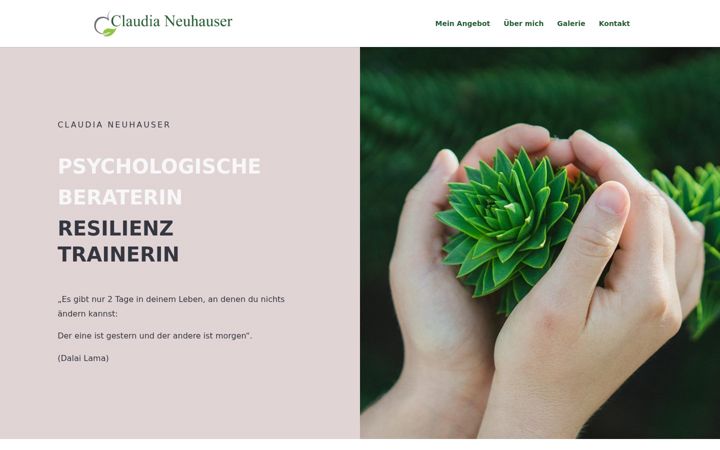 Screenshot of claudia-neuhauser.com
