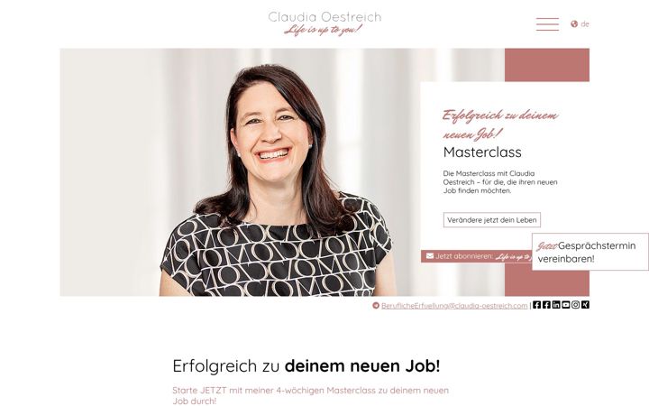 Screenshot of claudia-oestreich.com