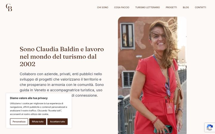 Screenshot of claudiabaldin.com