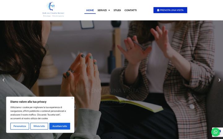 Screenshot of claudiaberneri.it