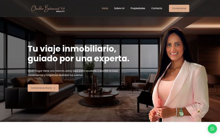 Screenshot of claudiabetancourt.com