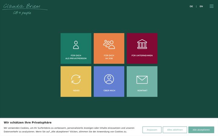 Screenshot of claudiabriem.com